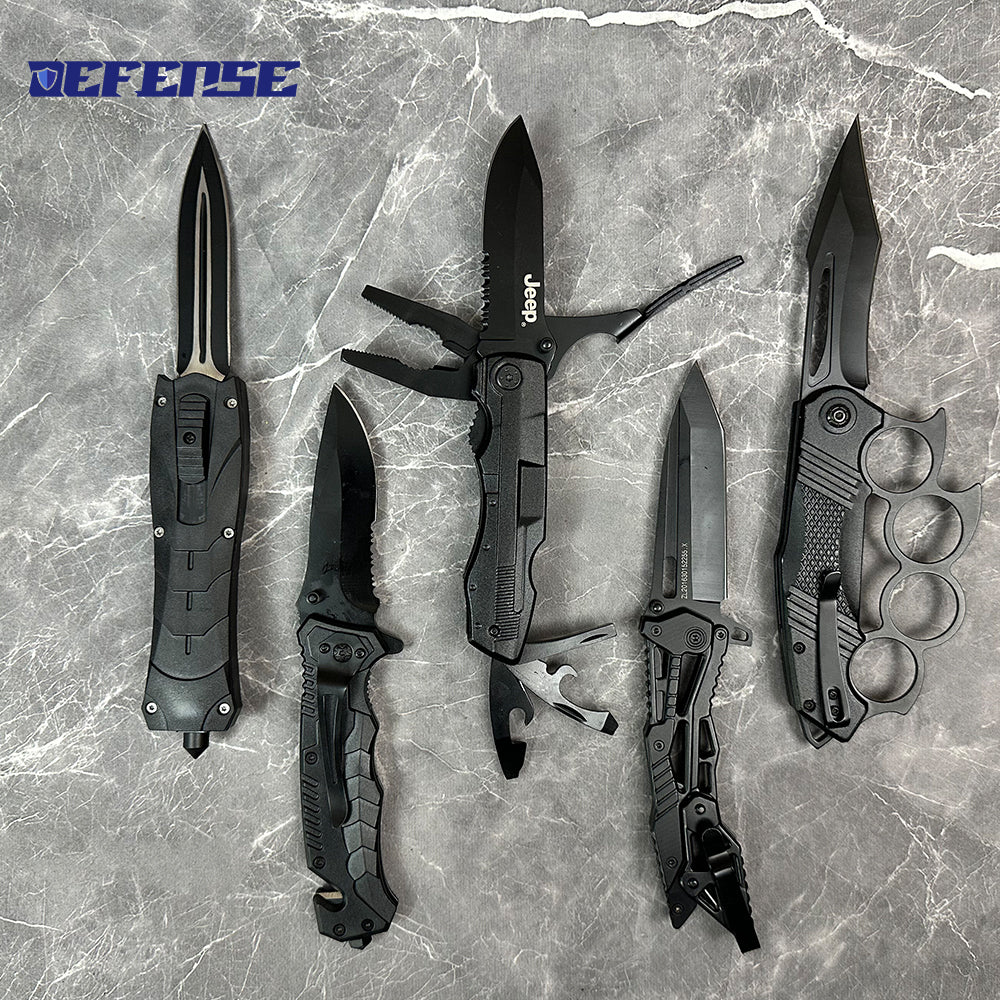 Defence®Defence weapon dagger folding knife 5-piece set