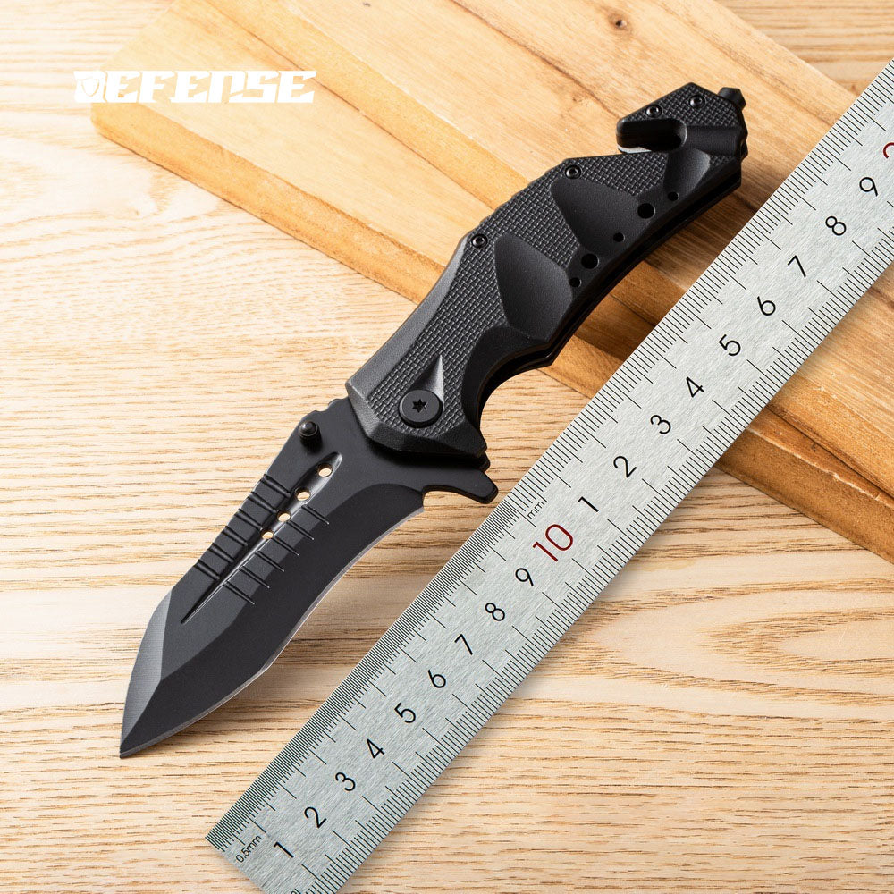 Defence®Multi functional aluminum handle window breaker folding knife
