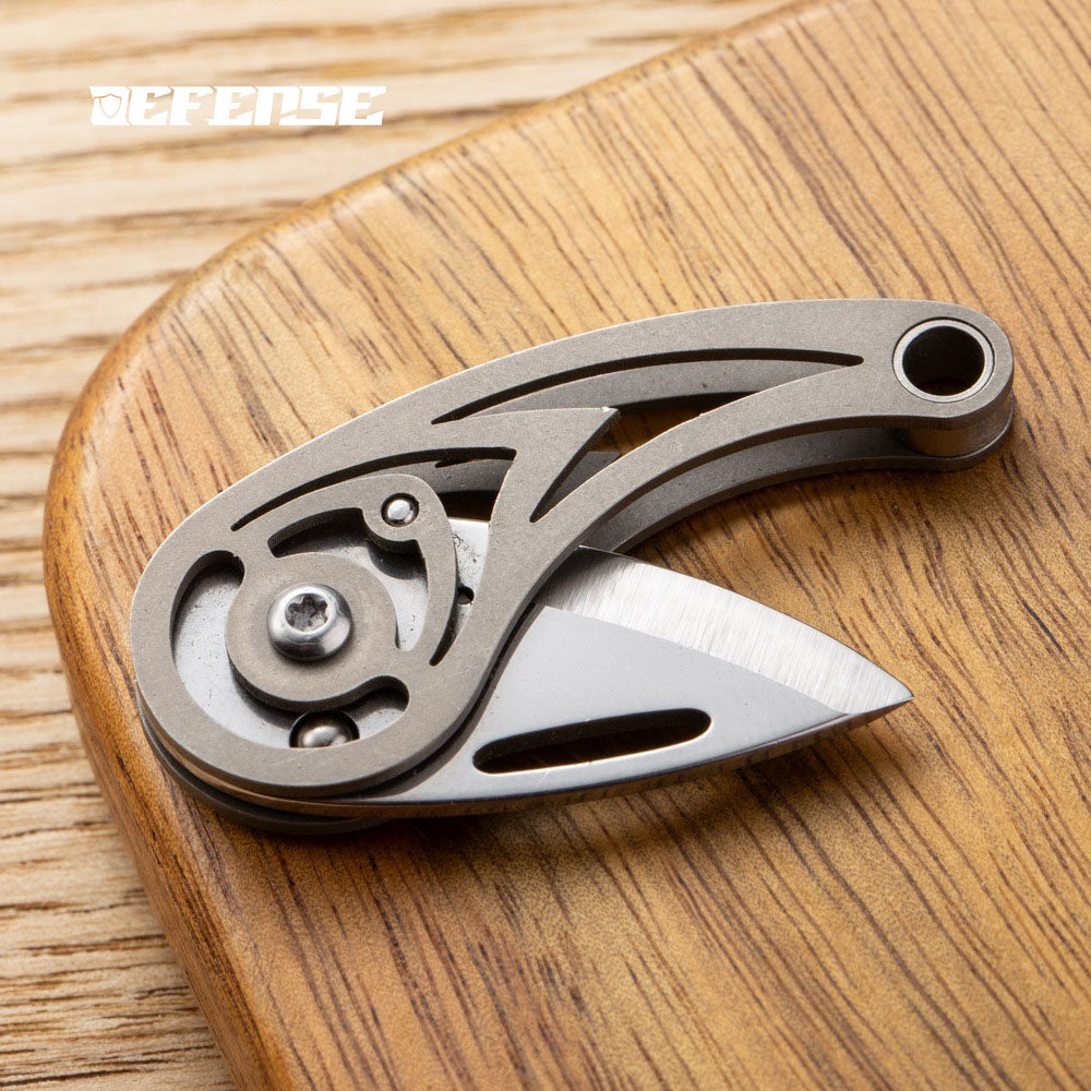 Defence®Titanium alloy Mini conch folding knife