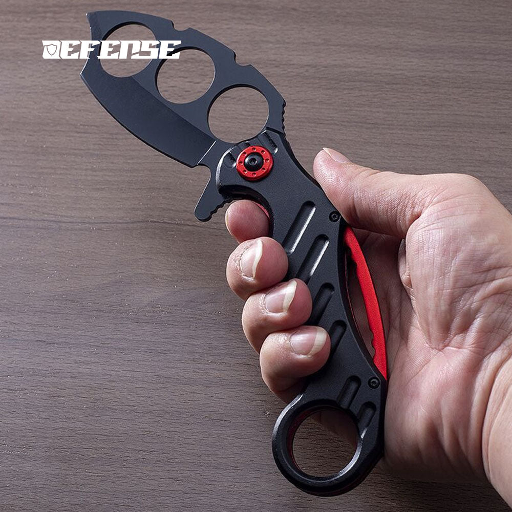 Defence®Knuckle Dusters Multi functional folding knife