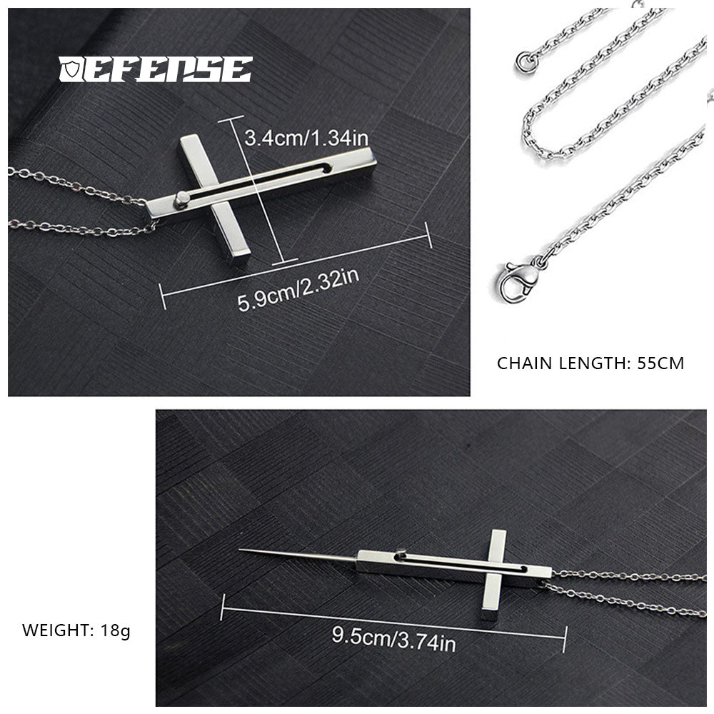 Defence®Cross necklace defense weapon