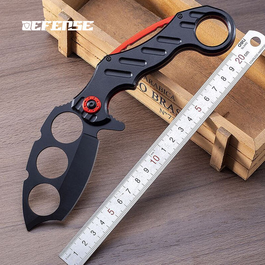 Defence®Knuckle Dusters Multi functional folding knife
