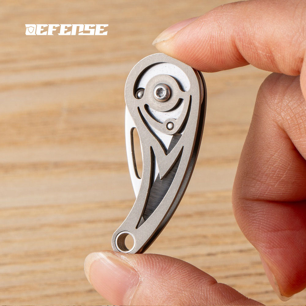 Defence®Titanium alloy Mini conch folding knife